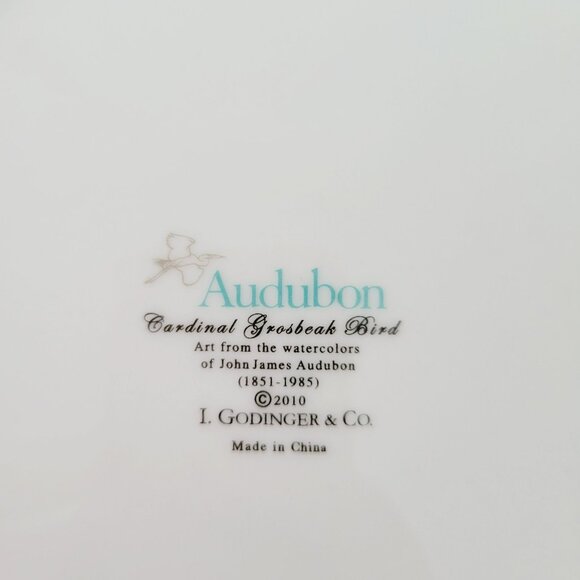 Godinger Audubon Bird Salad Plates (3), Hummingbird, Blue Wing Warbler, Cardinal - Picture 5 of 13